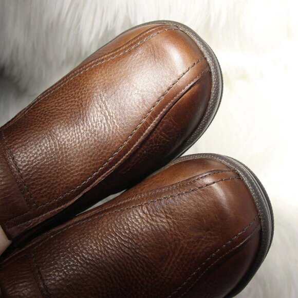 SAS Men’s Loafers Brown Leather Comfort Slip On Shoes Size 9 Wide - Made in USA - Picture 9 of 12